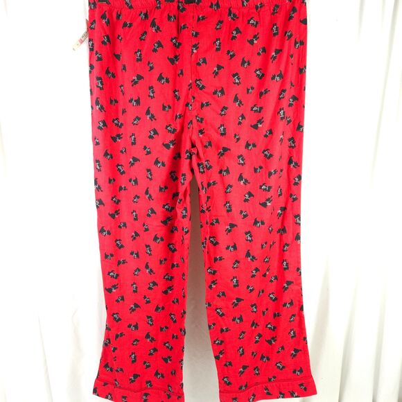 NWT Adonna Womens Size 2X Red Pajama Bottom Pants With Dog Terrier Graphics - Picture 2 of 9